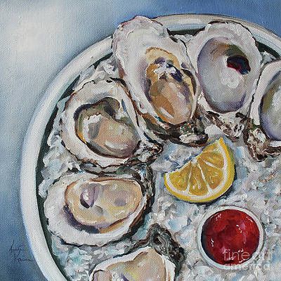 Oysters On The Half Shell, George Mason, Food Painting, Oil Painters, Art Subject, Painting Inspo, Art Oil, Original Oil Painting, Original Oil