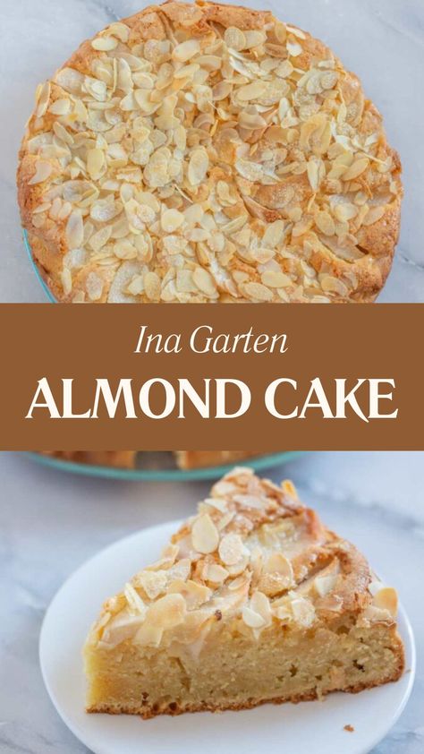 Ina Garten Almond Cake Persian Almond Cake, Almond Ricotta Cake Recipe, Almond Meal Cake Recipe, Avocado Oil Cake, Olive Oil Almond Flour Cake, Apple Almond Cake Recipe, Dessert Recipes Using Almond Flour, Almond Flavored Cake Recipe, Recipes With Almond Flour Desserts