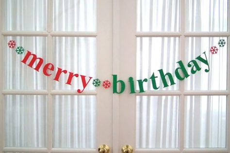 Merry Birthday, Woodland Fairy Party, Hungry Caterpillar Birthday, Half Birthday, Christmas Birthday Party, December Birthday, July Birthday, Birthday Name, Birthday Happy