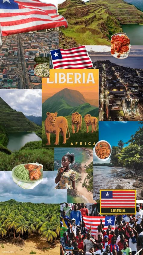 #collage #aesthetic #Liberia #LiberianFood #country #travel #Africa #viralpost #rice #culture Africa Collage, Liberian Flag, Couples Traveling, Liberia Africa, Monrovia Liberia, Liberia Flag, Flow Of Life, African Royalty, Travel Africa