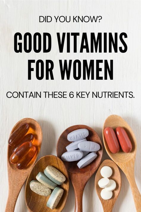 Are you looking to improve your health and ensure your diet and nutrition contain all the essential and good vitamins for women? This guide breaks down which vitamins for women are best when. Not all everyday vitamins for women meet the needs every women based on her life stage and activity level. This guide simplifies all of that and offers thoughtful recommendations. Save this pin and check your nutrition label to see if your multivitamin is missing any of the 6 key nutrients for women. Vitamins Every Woman Should Take, Women’s Supplements, What Vitamins Should Women Over 50 Take Daily, Daily Vitamins For Women Over 40, Best Multivitamin For Women In 30s, Vitamins You Should Take Everyday, Womens Vitamins 30s Health, Women’s Vitamins, Best Supplements For Women In Their 30s