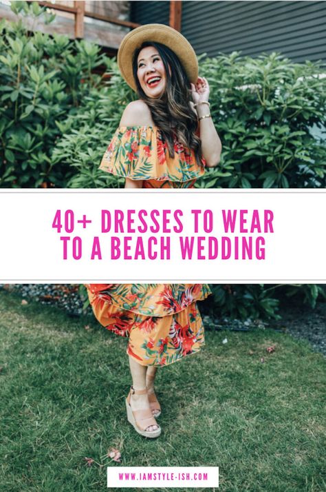 What To Wear Beach Wedding Guest, Hawaiian Beach Wedding Attire, Dresses For Island Wedding Guest, Beach Ceremony Dress, Beach Formal Attire Women Wedding, Beach Wedding Outfit Guest Woman Casual, Beach Dressy Attire, Caribbean Outfits Party, Hawaii Beach Wedding Guest Dress