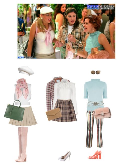 "Karen, Lisa and Tori - White Chicks" by everysimpleplan ❤ liked on Polyvore featuring Prada, Wrangler, Oasis, Topshop, Dolce&Gabbana, Finders Keepers, Gianvito Rossi, Parkhurst, Humble Chic and Fendi White Chicks Movie Outfits, White Chicks Outfits Movie, White Chicks Outfit, White Chicks Movie, Outfits 2000s, Movies Outfit, Finders Keepers, 2000s Fashion Outfits, Cool Halloween Costumes