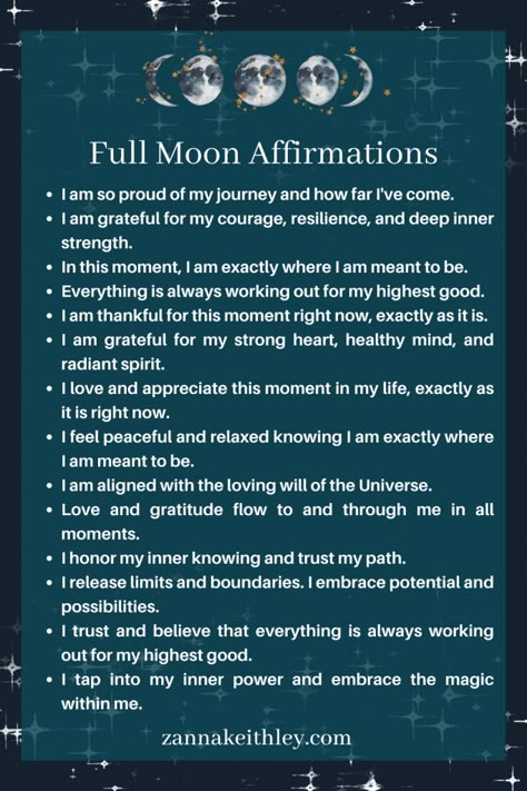 Full Moon Affirmations, Moon Affirmations, Full Moon Spells, Moon Quotes, New Moon Rituals, Moon Journal, Full Moon Ritual, Magick Book, Moon Cycles