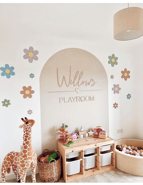 Kids Rooms Inspo, Baby Playroom, Playroom Signs, Girls Playroom, Toddler Playroom, Kids Playroom Decor, Toddler Girl Room, Toddler Room Decor, Baby Room Inspiration