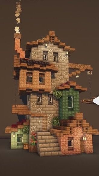 House In Tree Minecraft, 10x10 Minecraft House, Tiny Cabin Minecraft, Minecraft Librarian House Ideas, Small Shop Minecraft Ideas, Enchanted Village Minecraft, Minecraft Conjoined Houses, One Chunk Minecraft House, Minecraft Trader House