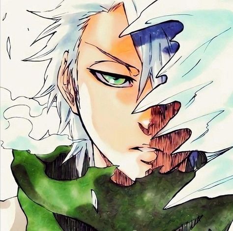 Toshiro Pfp, Toushirou Hitsugaya, Toushiro Hitsugaya, Hitsugaya Toshiro, Rukia Bleach, Manga Watercolor, Toshiro Hitsugaya, Bleach Fanart, Bleach Art