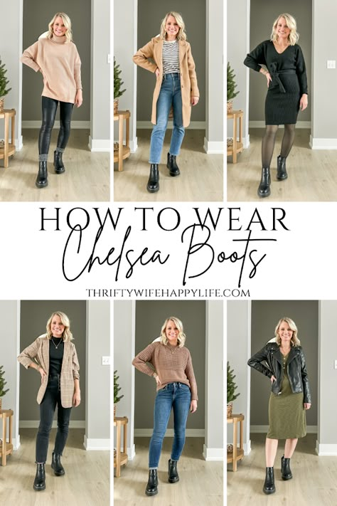 Brown Chelsea Boots Outfit, Chelsea Boot Outfits Women, How To Style Chelsea Boots, Chelsea Boots Outfit, Fall And Winter Outfits, Botas Chelsea, Fashion Fail, Chelsea Boots Women, Legging Outfits