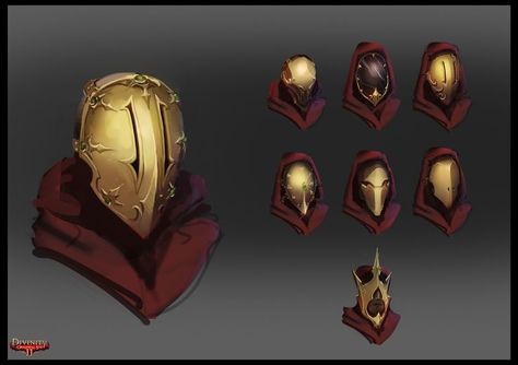 Dnd Masks Item, Armor Helmet Design Concept Art, Fantasy Helmet Art, Dnd Helmet, Fantasy Helmet Design, Fantasy Mask Design, Dnd Mask, Mask Concept Art, Fantasy Helmet