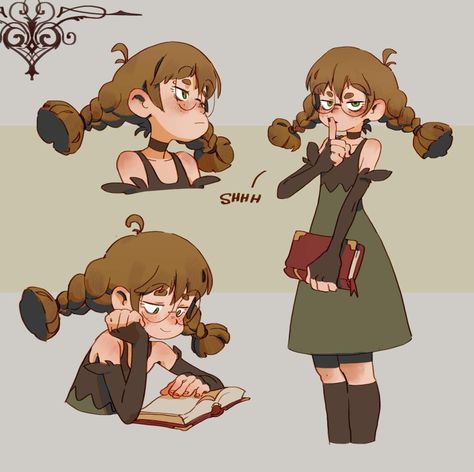 Different Poses, 캐릭터 드로잉, Arte Inspo, Cartoon Character Design, Character Design References, Dnd Characters, Cartoon Art Styles, Librarian, Character Design Inspiration