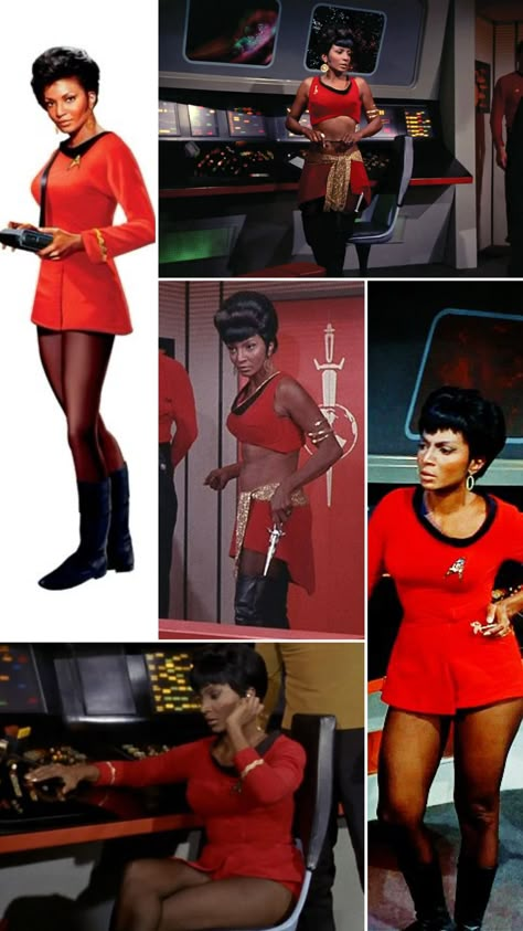 Star Trek Outfit Women, Star Trek Female Characters, Star Trek Cosplay Female, Star Trek Costume Women, Uhura Costume, Uhura Star Trek, Star Trek Clothing, Star Trek Outfits, Star Trek Costume