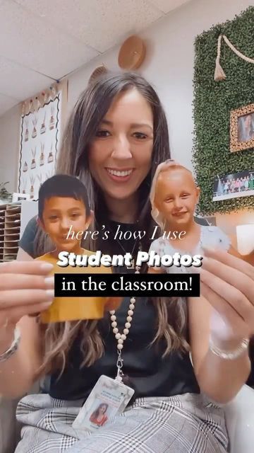 Students Pictures In Classroom Ideas, Craft With Student Picture, Bulletin Board Ideas With Student Photos, Student Photos In The Classroom, Student Picture Bulletin Board, Pretend Window In Classroom, Family Photos In Classroom, Family Photo Wall Classroom, Student Pictures In Classroom