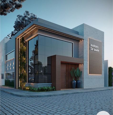 Architectural Exterior Design, Building Outside Design, Exterior Office Building Design, Facade Design Commercial, Commercial Design Exterior Architecture, Office Exterior Design Architecture, Building Office Design, Commercial Building Exterior Facades, Commercial Facade Design