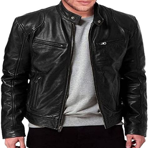 Elevate your style with these premium leather jackets for men and women 🧥🔥 Handmade with soft lambskin leather, original YKK zips, and premium stitching. Perfect for riding, racing, or casual wear. #LeatherJacket #BikerStyle #PremiumQuality  #eBay #eBayStore #eBaySeller #WaterResistant #Biker #LimitedEdition #Premium #AllSeasons #Classic #Designer #City #Halloween #Punk #Outdoor #Motorcycle #SoftShell #Pockets #Durable #Collared #ZippedPockets Motorcycle Leather Jacket, Winter Suits, Tailored Clothes, Pu Jacket, Zippered Cardigan, Men's Leather Jacket, Motorcycle Leather, Womens Blazers, Slim Fit Shorts