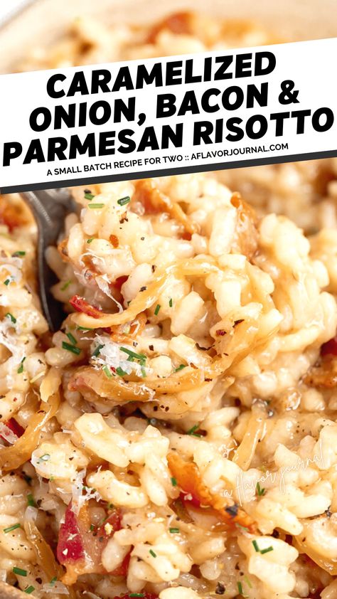 Risotto Recipes Crockpot, Risotto Recipes Steak, Carmelized Onion Risotto Recipes, Dinner With Risotto, Dinner Ideas With Risotto, Bacon Rissoto Recipes, Caramelized Onion Risotto, Risotto With Steak, Risotto Recipes Vegetable