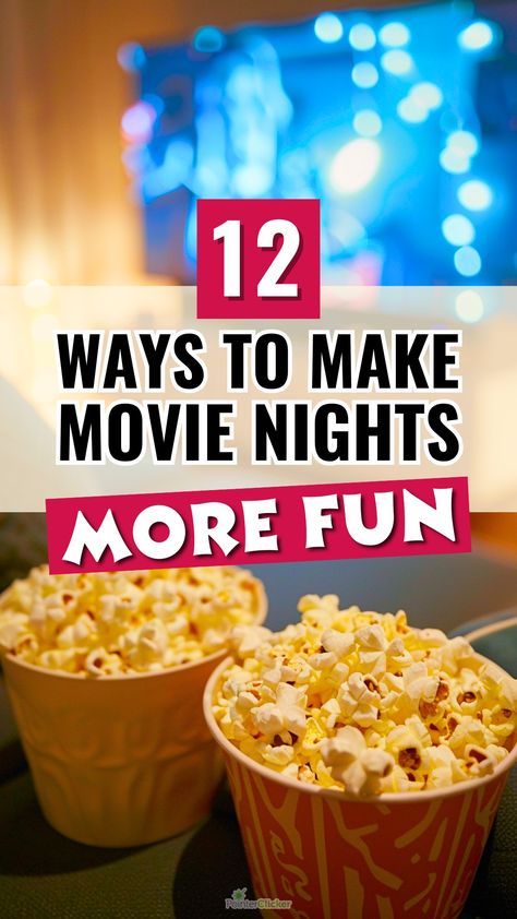 Ready to take your movie nights from mundane to magnificent? Dive into our carefully curated list of 12 thrilling movie night ideas that promise an unforgettable evening. Whether it's a cozy indoor setup for couples, an adventurous outdoor screening, or a fun-filled night with kids, we've got you covered. Perfect for friends, family, or that special someone, these ideas will make everyone eager for movie night! Best Movie Night Ideas, Movie Night In Ideas, Movie Night At Home With Kids Living Rooms, Movie Night Ideas With Friends, Fun Family Movie Night Ideas, Movie Night With Family, Simple Movie Night Ideas, Bonfire Movie Night, Ultimate Movie Night