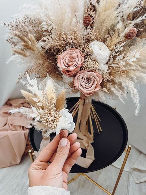 Boho Bridesmaid Bouquet, Bridal Bouquet Pampas, Wedding Bouquet Pampas, Romantic Wedding Bouquet, Arch Arrangement, Boho Bridal Bouquet, Faux Flower Bouquets, Grass Bouquet, Male Wedding