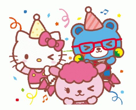 Hello Kitty Sticker - Hello Kitty Happy - Discover & Share GIFs Hello Kitty Happy, Hello Gif, Hello Kitty Imagenes, Hello Kitty Images, Family Stickers, Second Account, Hello Kitty Birthday, Cute Love Cartoons, Anime Gifts