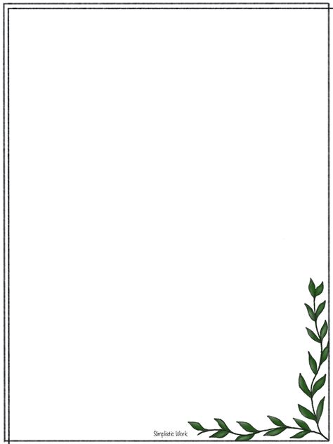 Simple Page Borders, A4 Size Paper Border Design, Simple Border, Page Borders Design, Simple Borders, Page Background, Borders Design, Page Borders, Borders For Paper