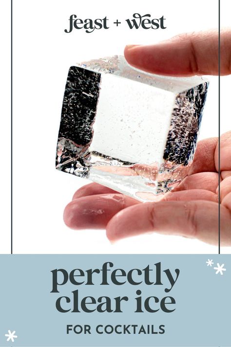 Once you know how to make clear ice at home, you will never return to cloudy ice! Clear ice melts better and looks much prettier in a drink. How To Make Whiskey, Ice Luge, Types Of Ice, Whiskey Ice, Gifts 2023, Paleo Meal Plan, Classic Cocktail Recipes, Ice T, Clear Ice