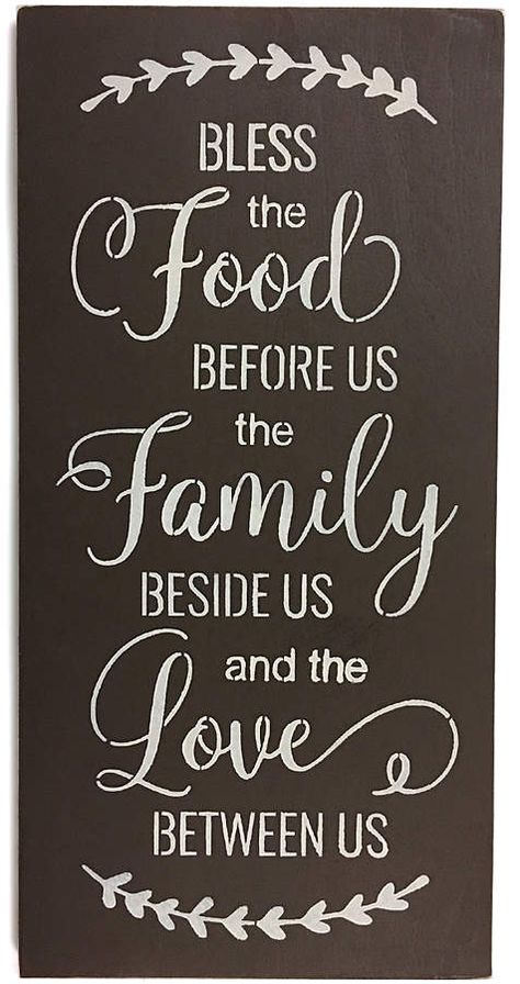 'Bless the Food Before Us' Wall Sign #blessed #walldecor #affiliate Bless The Food Before Us Sign, Bless The Food Before Us Sign Wall Decor, Food Blessing, Bless The Food Before Us, Beautiful Sayings, Bless The Food, House Blessing, Handmade Signs, Wood Cross