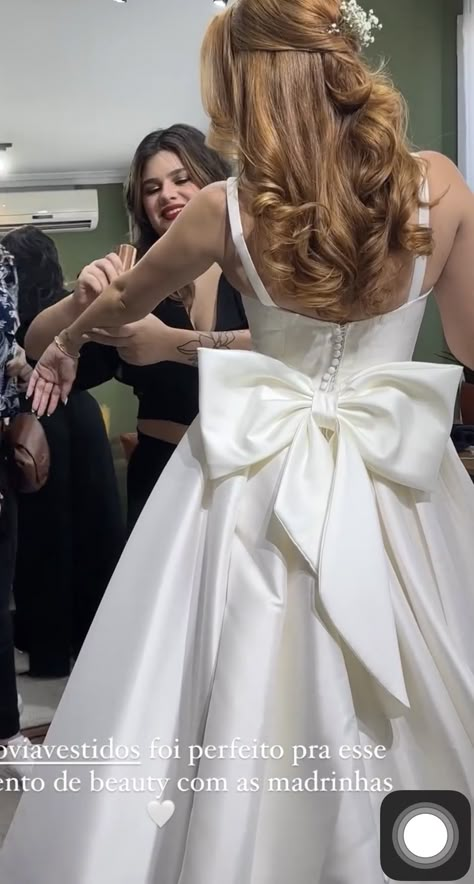 Bow Wedding Dress Low Back, White Wedding Dress With Red Bow, Wedding Dress Ribbon Back, Bridal Gown With Bow, Elegant Wedding Dress Bow Back, Wedding Gown Bow Back, Wedding Dresses With Bows On Back, Wedding Dresses With Big Bows On Back, A Line Wedding Dress With Bow