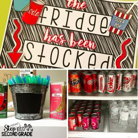 Peer Coaching, Stock The Fridge, Morale Ideas, Teachers Lounge Makeover, Staff Appreciation Ideas, Lounge Makeover, Staff Ideas, Amy Lemons, Teacher Morale