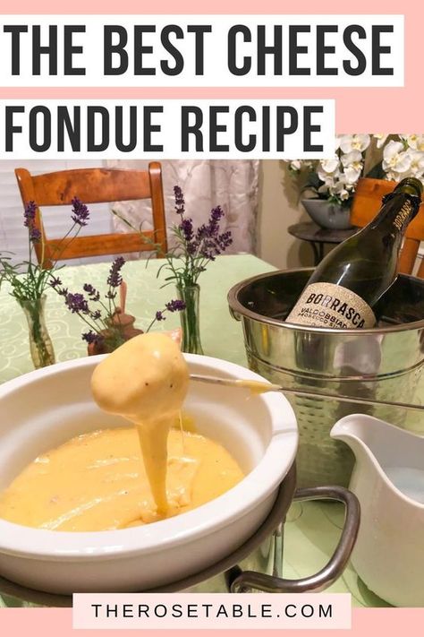 The most amazing cheese fondue recipe! Diy Cheese Fondue, Cheddar Fondue Recipes, Fondue Cheese Recipe Easy, Best Cheese Fondue Recipe, German Fondue, Fondue Cheese Recipe, Melting Pot Fondue Recipes, Easy Cheese Fondue Recipe, Cheese Fondue Recipes