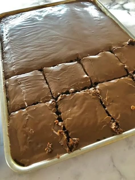 The BEST Easy Texas Sheet Cake | The Butcher's Wife Texas Sheet Cake For Half Sheet Pan, Texas Sheet Pan Brownies, Sheet Pan Pound Cake, Half Sheet Pan Desserts, Sheet Pan Cakes For A Crowd, Sheet Pan Desserts For A Crowd, Easy Texas Sheet Cake Recipe, Sheet Pan Brownies, Sheet Cakes Recipes