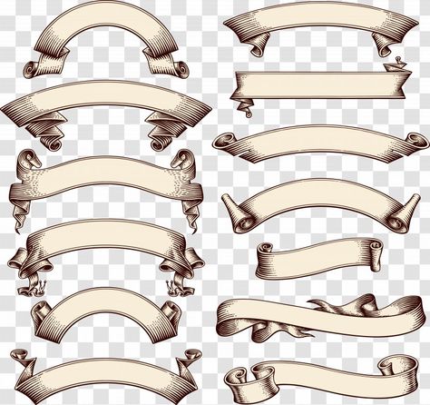 Vintage Banner Design, Medieval Decorations, Pamper Party Ideas, Vintage Ribbon Vector, Banner Reference, Art Bubbles, Medieval Banner, Vintage Ribbon Banner, Grunge Png