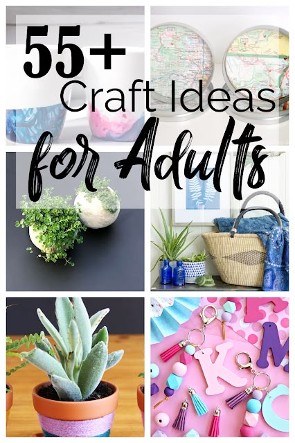 55+ craft ideas for adults to make. Find inspiration for your next project! Fun Family Crafts Diy, Easy Diy Spring Crafts For Adults, Retreat Crafts Easy Diy, Craft Challenge Projects For Adults, Craft Club Ideas Adults, Wellness Crafts For Adults, Family Art Ideas Diy Projects, Easy Crafts For Groups Of Women, Women Crafts Ideas