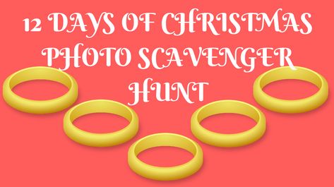 12 Days Of Christmas Photo Scavenger Hunt Christmas Photo Scavenger Hunt Ideas, Xmas Scavenger Hunt For Adults, 12 Days Of Christmas Scavenger Hunt, Holiday Party Activities, Adult Scavenger Hunt, 21st Birthday Checklist, Church Christmas Party, School Spirit Days, Scavenger Hunt Birthday