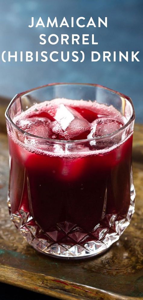 Jamaican Sorrel Drink Recipe, Sorrel Drink Recipe, Sorrel Recipe, Jamaican Drinks, Jamaican Sorrel, Sorrel Drink, Jamaican Christmas, Hibiscus Drink, Jamaican Dishes