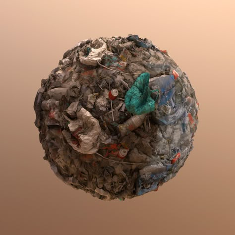 ArtStation - Garbage Material, Tyler Smith Garbage Illustration, Design Theme Ideas, Earth Art Drawing, Cyberpunk Environment, Garbage Art, Sustainability Art, Earth Day Art, Scottish Interiors, Tyler Smith