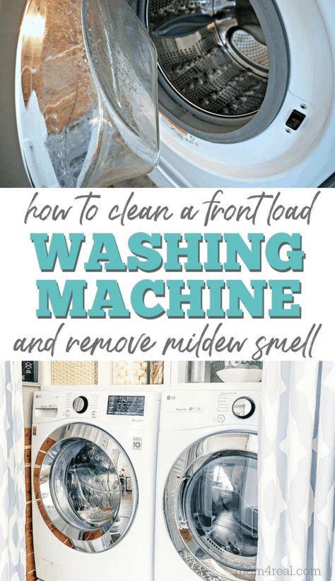 Cleaning Washer Machine, Washer Smell, Clean Washer, Clean Your Washing Machine, Washer Cleaner, Washing Machine Cleaner, Clean Washing Machine, Front Loading Washing Machine, Washer Machine