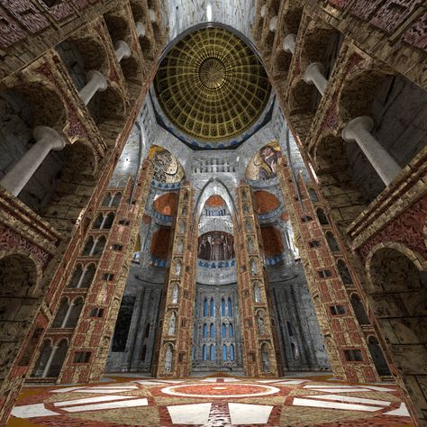 Byzantine Interior Design, Byzantine Interior, Moscow Cathedral, Sacred Family, Cathedral Interior, Shelter Building, Period Films, Classical Building, St Basils Cathedral