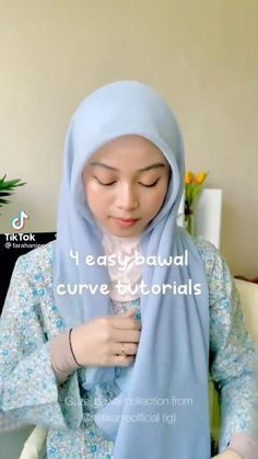 How To Style Square Scarf Hijab, Hijab Look For Party, Hijab Ideas For Party, Bawal Style Ootd, Hijab With Square Scarf, Malaysian Hijab Tutorial, Tutorial Bawal To Shawl, Cara Pakai Tudung Shawl, Shawl Style Hijab