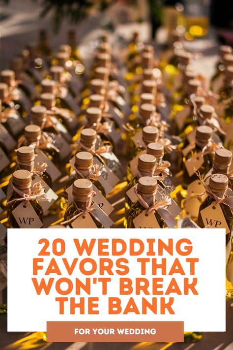 20 Affordable Wedding Favors Guests Will Love Civil Wedding Giveaways, Wedding Favor Diy Ideas, Useful Wedding Souvenirs For Guests, Diy Wedding Takeaways, Cocktail Kit Wedding Favor, Wedding Favors For Fall Weddings, Simple Wedding Giveaways Ideas, Wedding Prizes For Games, May Wedding Favors