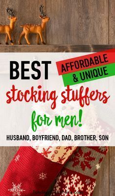 Stop stressing about what gifts to get those guys in your life. Check out these unique and affordable stocking stuffer ideas for men. Stocking Stuffer Ideas For Men, Cheap Stocking Stuffers, Funny Stocking Stuffers, Stocking Stuffers For Mom, Stocking Stuffers For Adults, Stocking Stuffers For Teens, Diy Stocking Stuffers, Diy Stockings, Stocking Stuffers For Girls