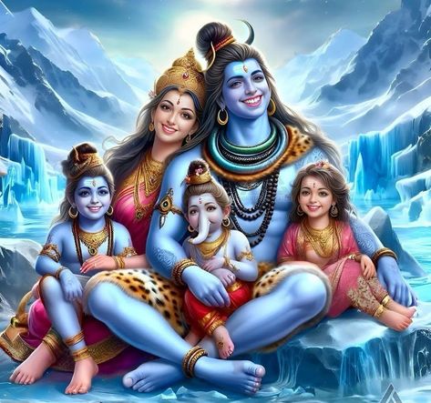 Shiv Ji Family Photo, Shiva Family Photo, Drawing Shading Tutorial, Mahashivratri Drawing, Parvati Shiv, Drawing Shiva, Shiv Family, Shiva Drawing, Shading Tutorial