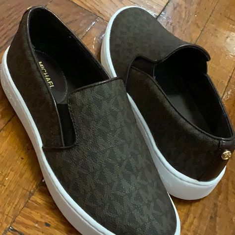 Michael Kors Slip on sneaker | Brown Sneakers | Brand New, used only once Michael Kors Slip-on Sneakers, Michael Kors Slip-on Sneakers With Cushioned Footbed, Michael Kors Leather Slip-on Sneakers, Michael Kors Slip-on Synthetic Sneakers, Michael Kors Brown Low-top Sneakers, Michael Kors Slip On, Brown Sneakers, Sneaker Brands, Michael Kors Shoes