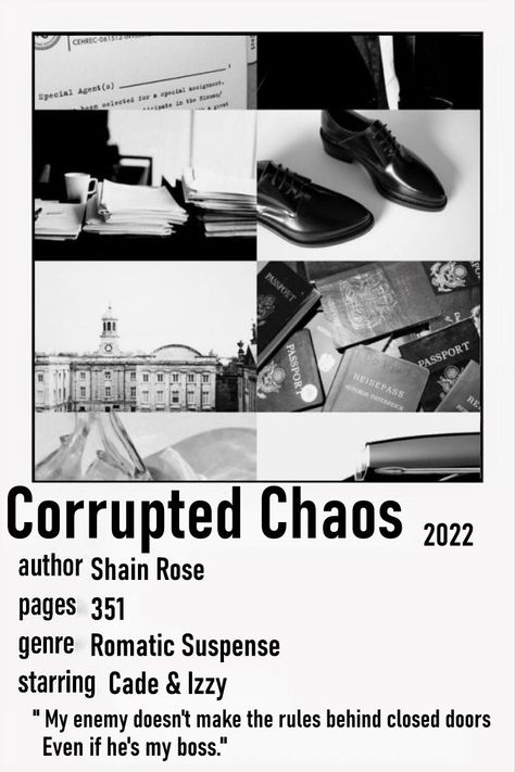 Corrupted Chaos Book, Corrupted Chaos, Books Of 2023, Roses Book, Family Series, Book Couples, English Books, Polaroid Poster, Rosé Aesthetic