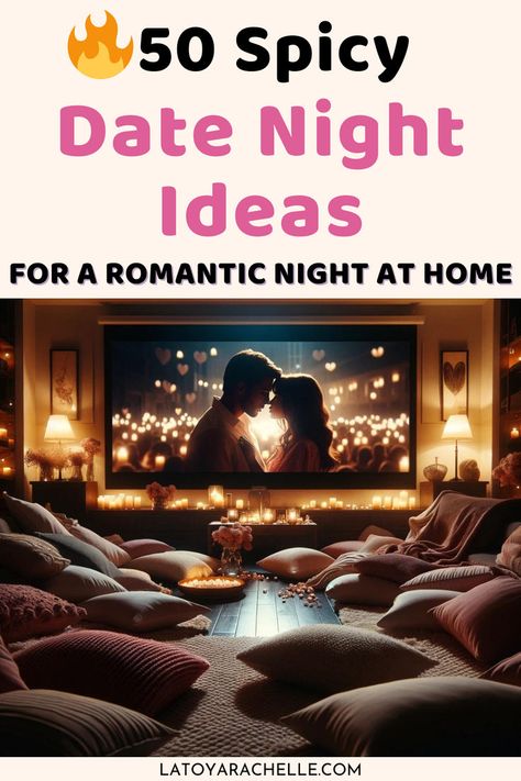 Discover 50+ romantic date night ideas at home for couples! From candlelit dinners to movie marathons, these ideas are designed to create magical moments and lasting memories. Fun date ideas, relationship goals, cheap date night ideas at home, indoor date night ideas, stay in date night ideas at home, couples date night ideas at home, date night ideas for married couples, creative date night ideas at home, fun at home date night ideas, and more inside! Simple Date Night Ideas At Home, Indoor Date Night Ideas Romantic Fun, Planning A Romantic Night For Him, Couples Bedroom Games, Inside Date Night Ideas Romantic, At Home Birthday Date Night, Date Night Checklist, Romantic Things To Do At Home, Indoor Romantic Date Night