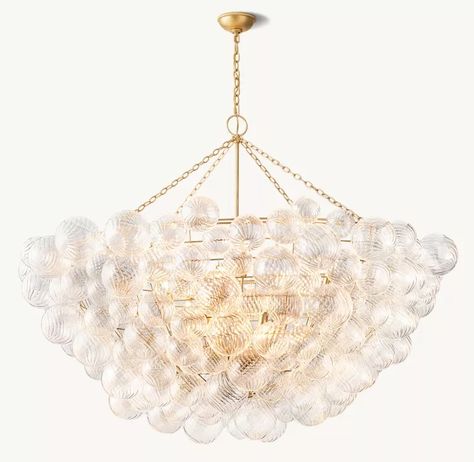 crystal chandelier | RH Talia Chandelier, Glass Ball Chandelier, Ball Chandelier, Minimalist Frame, Living Room Chandelier, Barn Light, Master Board, Round Chandelier, Glass Globes