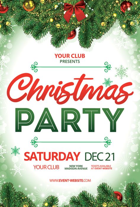 Check out the Christmas Party Event Free Flyer Template only on https://freepsdflyer.com/christmas-party-event-free-flyer-template/ - Enjoy downloading 1800+ totally free PSD flyer templates any kind of party and club event! #Christmas, #Club, #Color, #Colorful, #Dance, #Disco, #DJ, #Electro, #Music, #Night, #Nightclub, #Party, #Winter, #XMas Holiday Party Flyer, Christmas Party Flyer, Photoshop Templates Free, Christmas Party Poster, Christmas Flyer Template, Promo Flyer, Holiday Flyer Template, Company Christmas Party, Free Psd Flyer Templates