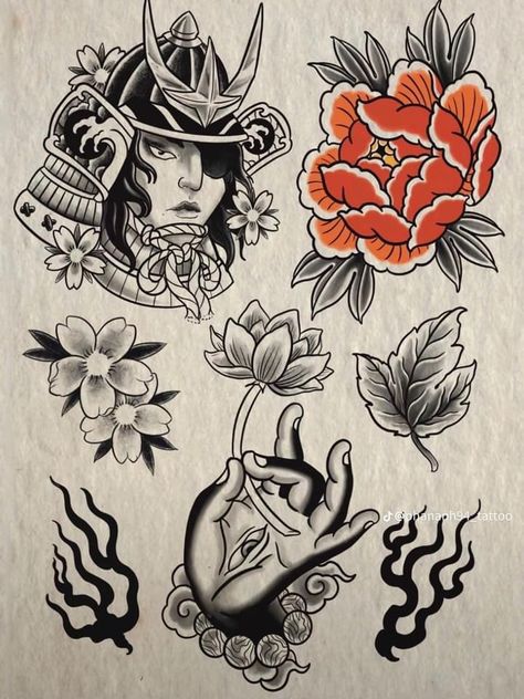 Easy Japanese Tattoo, Old School Peony Tattoo, Ornamental Peony Tattoo, Neojapan Tattoo, Japanese Knee Tattoo, Old School Japanese Tattoo, Japanese Flash Tattoo, Japanese Flash, Traditional Japanese Tattoo Flash