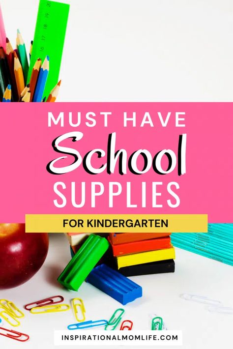 The new school year is here and it's time to get ready. Kindergartners need specific school supplies and this must have list of school supplies for Kindergarten will help you figure out what you need as well as where to find great deals. Kindergarten Checklist Supplies, Back To School Must Haves Kindergarten, Pre K School Supplies List, Kindergarten Must Haves For Kids, Kindergarten Must Haves, School Supplies For Kindergarten, Kindergarten School Supply List, School Supplies Kindergarten, Kindergarten Supply List