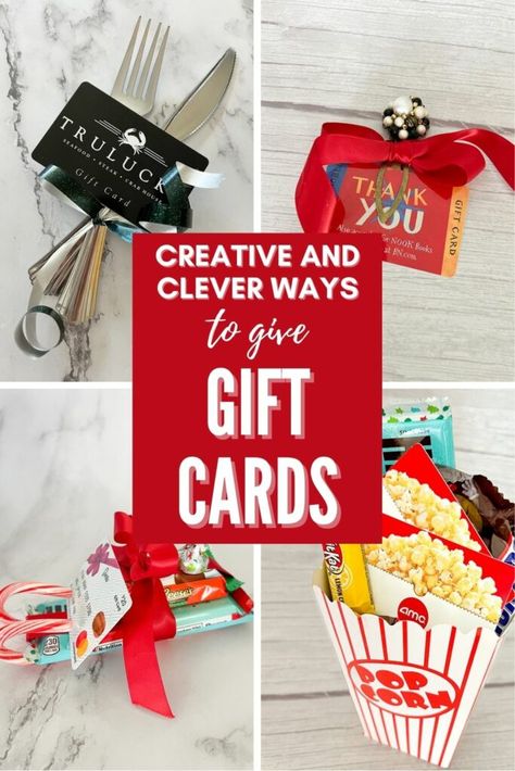 How To Display Gift Cards In A Basket, Giving Gift Cards As Gifts, Cool Ways To Wrap Gift Cards, How To Display Gift Cards For A Raffle, Gift Card Prize Ideas, Display Gift Cards For Gift, Subway Gift Card Ideas, Creative Way To Give Gift Cards For Christmas, Gift Cards Ideas For Christmas