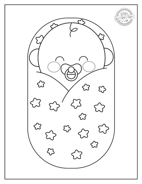 Baby Shower Kids Activities, Name Coloring Pages, Baby Coloring Pages, Shark Coloring Pages, Free Activities For Kids, Baby Printables, Free Baby Shower, Coloring Sheets For Kids, Baby Drawing