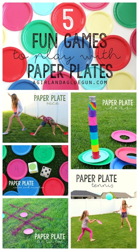 5 fun games to play with paper plates Paper Plate Drawing Game, Games With Paper Plates, Paper Plate Frisbee Craft, Hula Hoop Games For Kids, Parachute Games For Kids, Spring Games, Outdoor Games For Kids, Fun Games For Kids, Fun Activities To Do